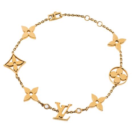 louis Vuitton Monogram diamond bracelet